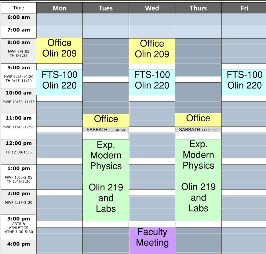 Schedule