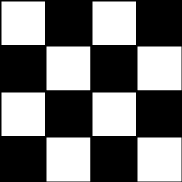 4x4 checkerboard